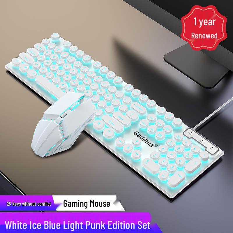 USB Wired Mechanical Feel Keyboard for Gaming and Office