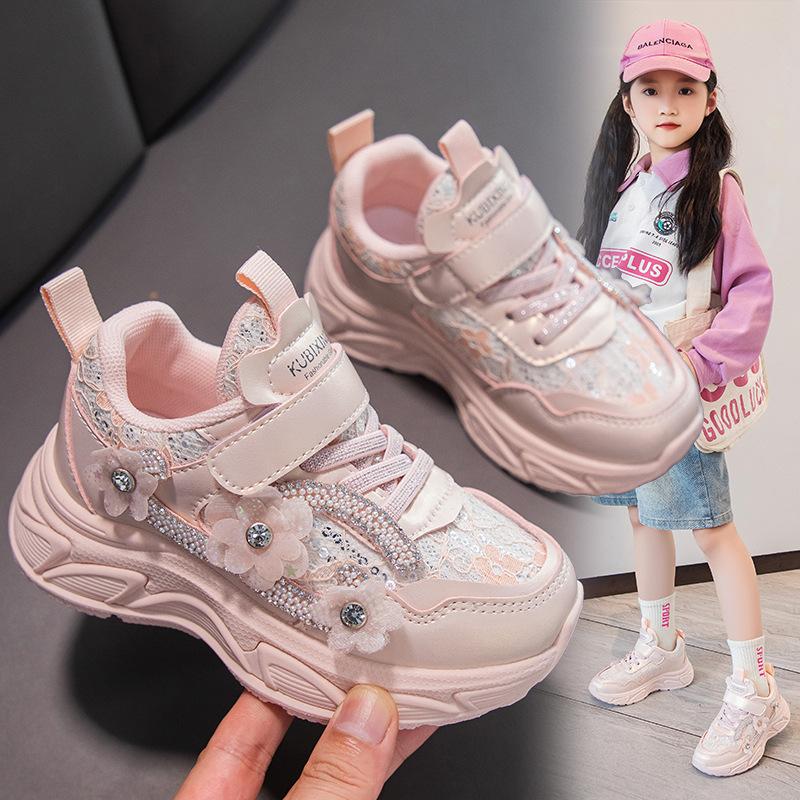 Модные удобные дышащие кроссовки для девочек 37 — фото 3