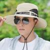 Spring and Summer New Men's Cm Sun Hat Bucket Hat Outdoor Sun Protection Hat Breathable Big Eaves Hat Climbing Hat Fishing