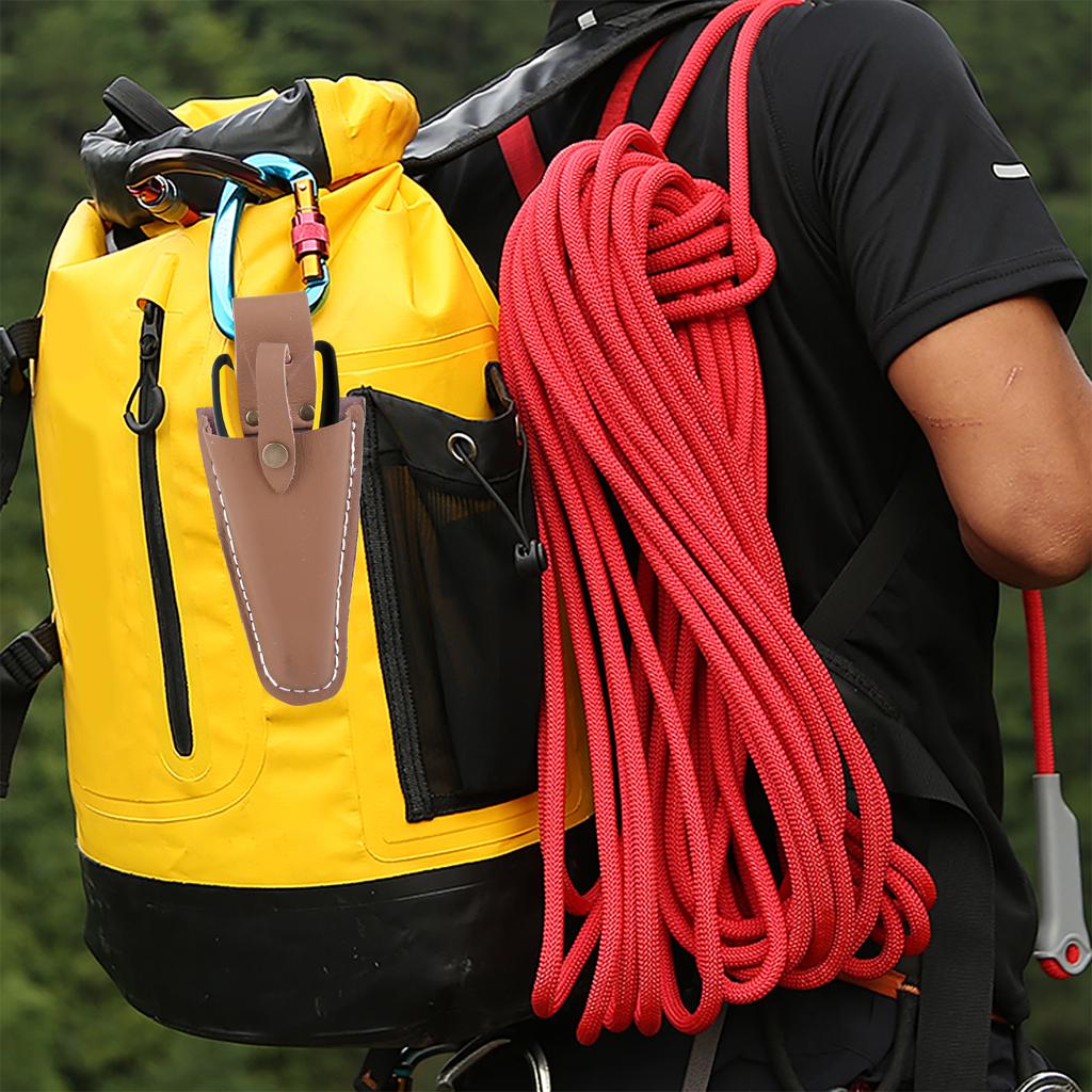 Pruning Scissors Leather Tool Bag with Buckle Pruning Gardening Pouch Portable Scissors Sheath for Gardening Trimming Tools