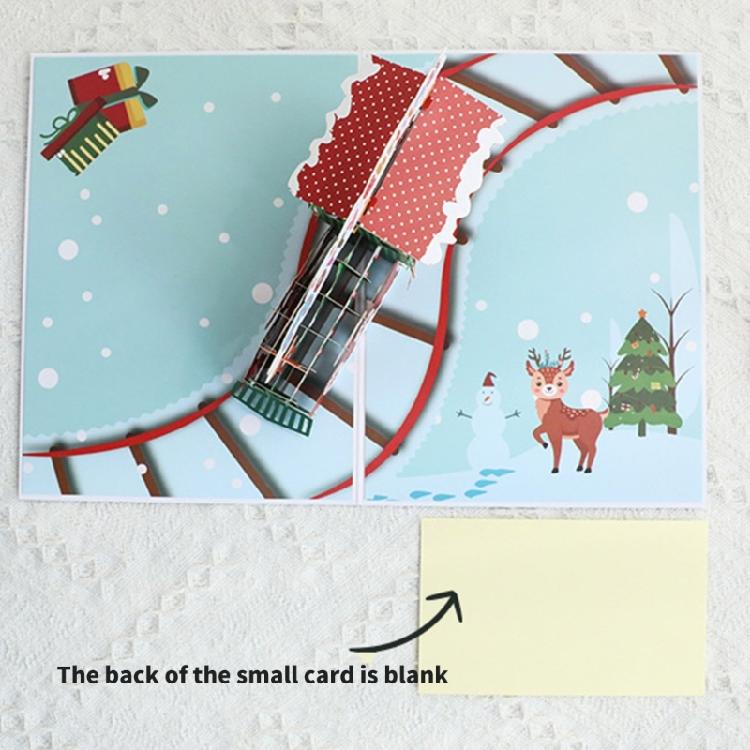 Handmade 3D Popup Greeting Card Christmas 3D Cards With Popup Colorful Designs And Matching Envelopes