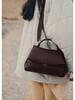 Mokki French Niche Retro Genuine Leather One-Shoulder Crossbody Bag
