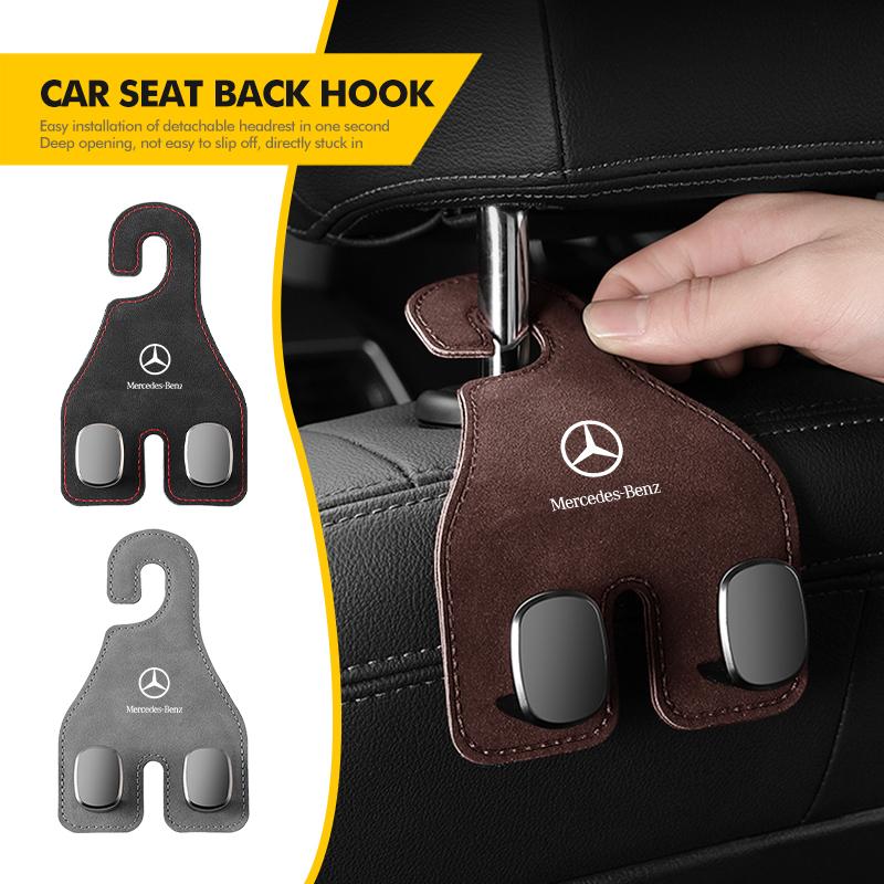 FA03Car Seat Back Hook Hanger Pouch Clothes Hanging Fastener Clip For Mercedes Benz CLK GLC W212 C200 C300 W203 W204 W205 W169 W176
