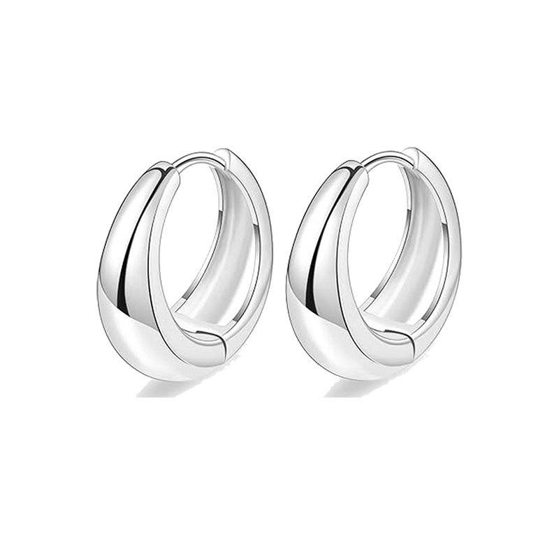 Stainless Steel Ear Barbels Ear Ring Star and Moon Ear Hoops Versatile Ear Pinning Accessories
