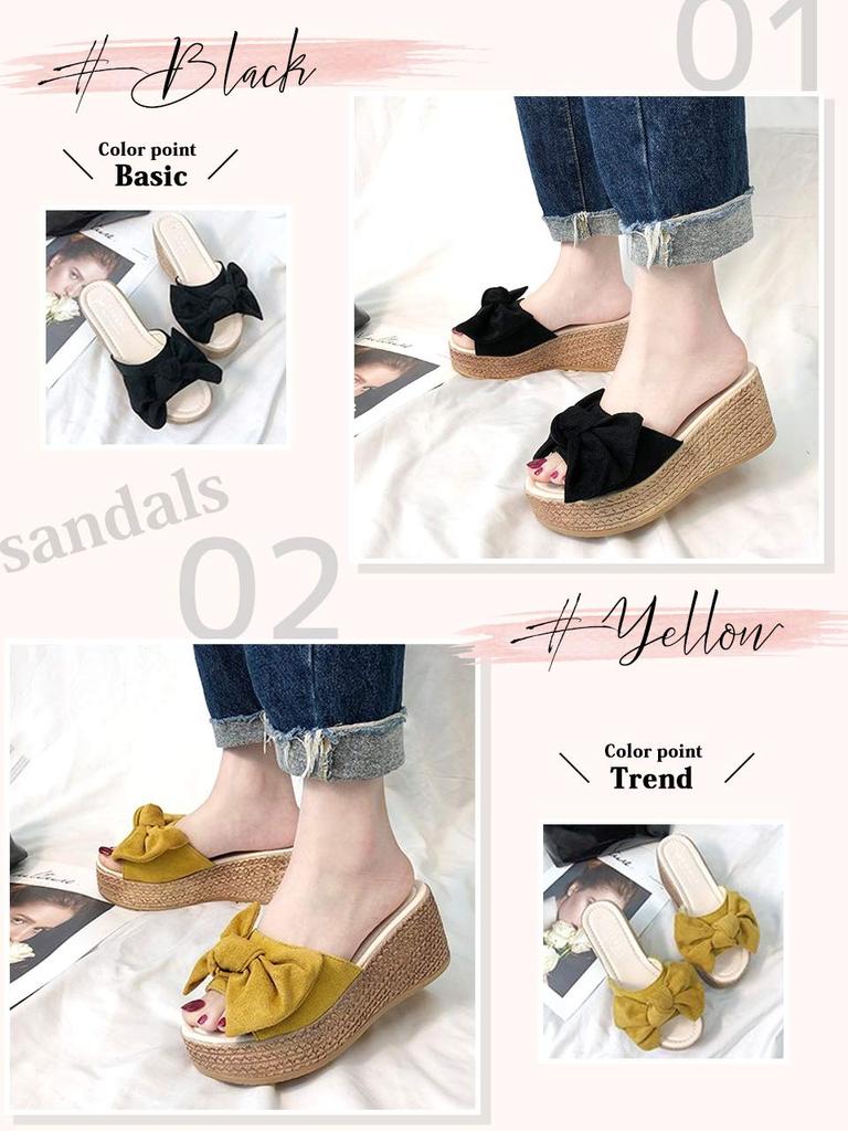 Platform Wedge Large Easy to Not Genuine M [Joseph Lorraine] Sandals, Heels, Shoes, Women's, Mules, Pumps, Shoes, Beach, Cute, Indoor, Slippers,