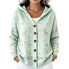 Women's Cable Knit Cardigan Mid-Length Open Front Sweater Coat for Fall and Winter
