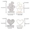 Heart Candlestick Molds Love Heart Candle Holder Molds with Base for DIY Craft Tealight Candle Holder Room Decorations