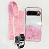 For Google Pixel 9 Pro Pixel 10ProXL 9A glitter gradient phone case 8PRO 8A electroplated rhinestone eternal flower soft shell