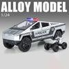 1/24 Tesla Cyber Trucks Alloy Pickup Car Model Diecast Metal Toy Off-road Vehicles Car Model Simulation Sound and Light Kids Gift