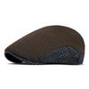 Beret Autumn Winter Wool Men's Velvet Warm Forward Cap Vintage Newsboy Cap