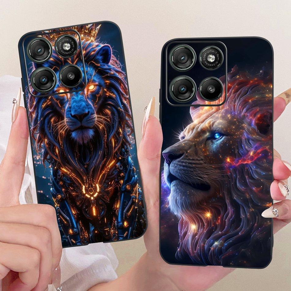 For Motorola Moto G17 Cool Dragon Tiger Pattern Phone Case For Motorola MotoG17 G17 Power XT2623 Black Silicone Soft Bumpers