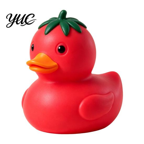 Easy to Knead Squishy Duck Tomato Toy, Slow Rebound Stress Relief Squeeze Cute Fruit Sensory Toys for Anxiety Fidget Soft Decompression Toy