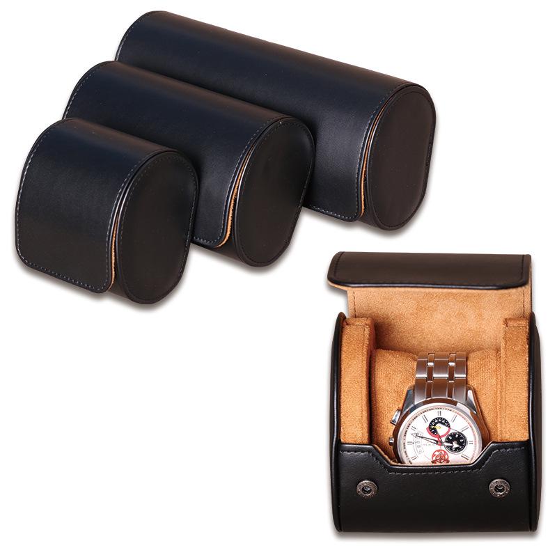 Waterproof PU Leather Watch Storage Box with 1-3 Slots - Stain-Resistant Gift Packaging