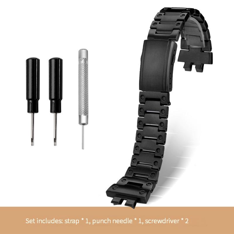 

Классический ремешок для часов Casio G-SHOCK-GMW-B5000 Series из цельной нержавеющей стали, небольшой квадратный браслет, аксессуары для часов, ремень для часов + инструмент GMW-B5000