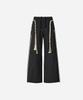 NEWALRIN Newalrin Emblem Nylon Wide Pants Black