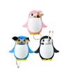 Cartoon Penguin Wall-Mount Organizer: Makeup, Toothbrush, and Phone Storage