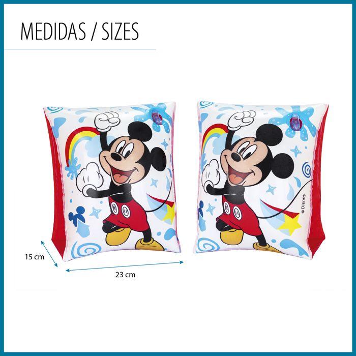 Brassards De Nage - BESTWAY - Mickey Mouse - Multicolore - Vinyle Résistant - 2 Chambres À Air
