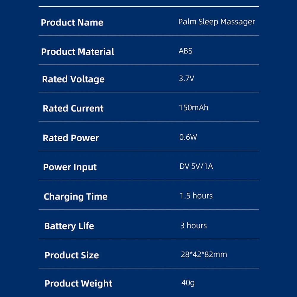 Smart Handheld EMS Pulse Sleep Massager - Portable Insomnia Relief, Stress Reduction & Home Use