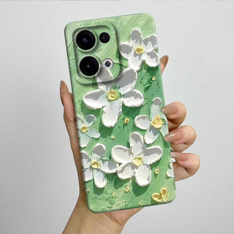 For OPPO Reno 13 CPH2689 Reno13 Phone Case Soft Silicone Funda Sweet Painted Fashion Cartoon Bumper Coque Printed Back Cover