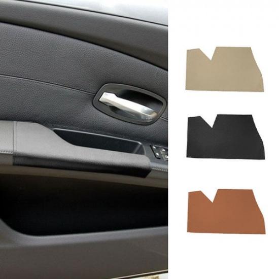 Micro Leather For BMW 5 Series E60 Driver Door Armrest Handle Bowl Pull Cover