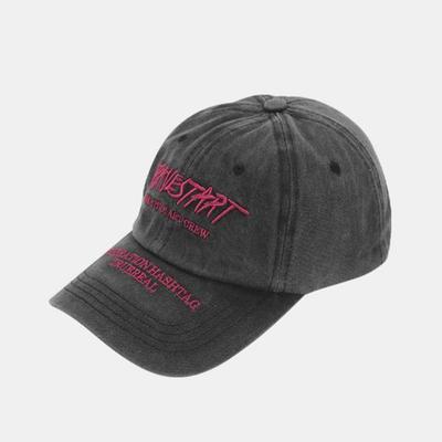 Squaz Lettering Embroidered Ball Cap Vintage Washed Daily Hat SCB193