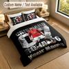 Bedding Set 1 Duvet Cover 2 Pillowcases Cristiano Ronaldo Print Soft Bed Linen Bedroom Decor