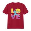 Softball T Shirt for Girls Love vintage Washed homme designer clothes Soft Top For Everyday Wear Stylish Comfortable Stretched