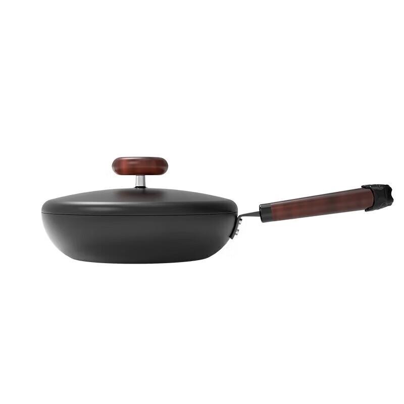 Wenlunshan Refined Iron Wok with Pebble Non-stick Surface