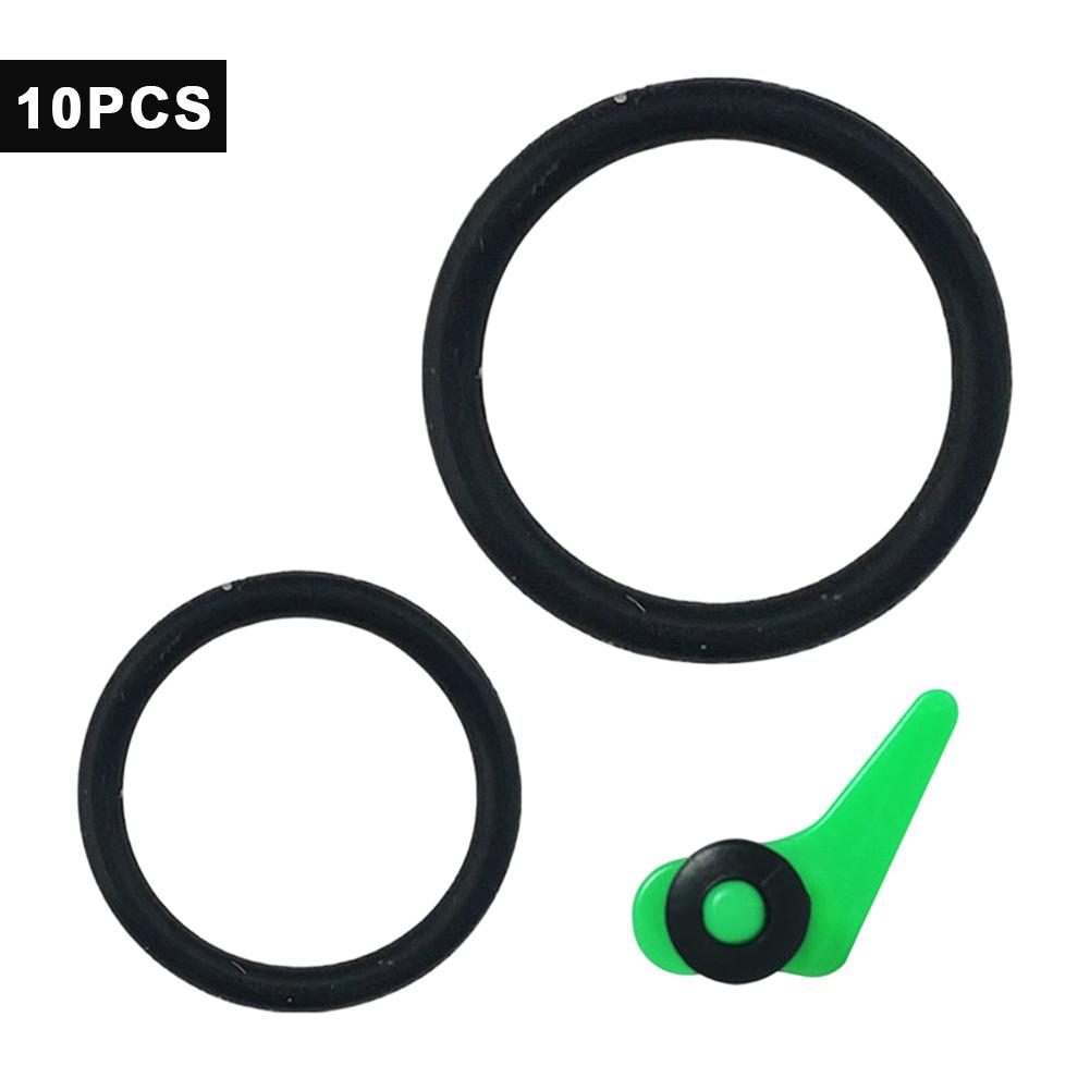 For Fishing Rod with Silicone Ring Plastic Lure Hook Fixer Portable Fishing Accessory 10PCS Hook Keeper