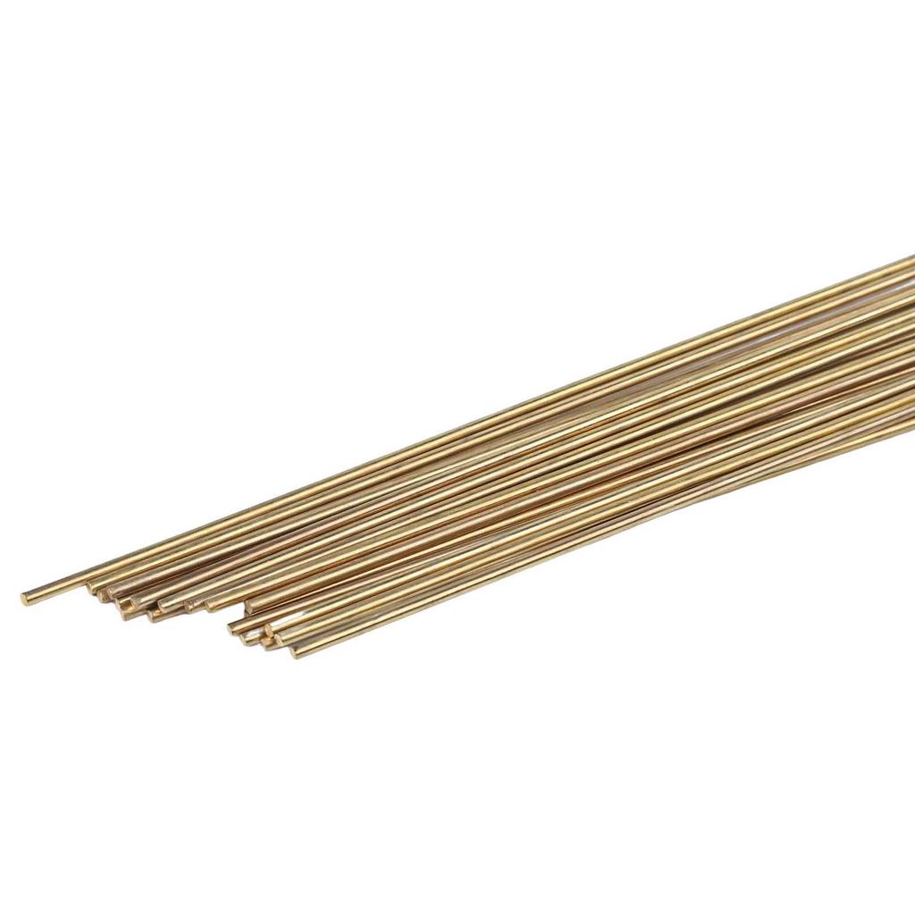20Pcs Brass Welding Rod 2mmx250mm Low Temperature Phosphorus Copper Electrode Welding Wire Soldering Rod No-Need Solder Powder