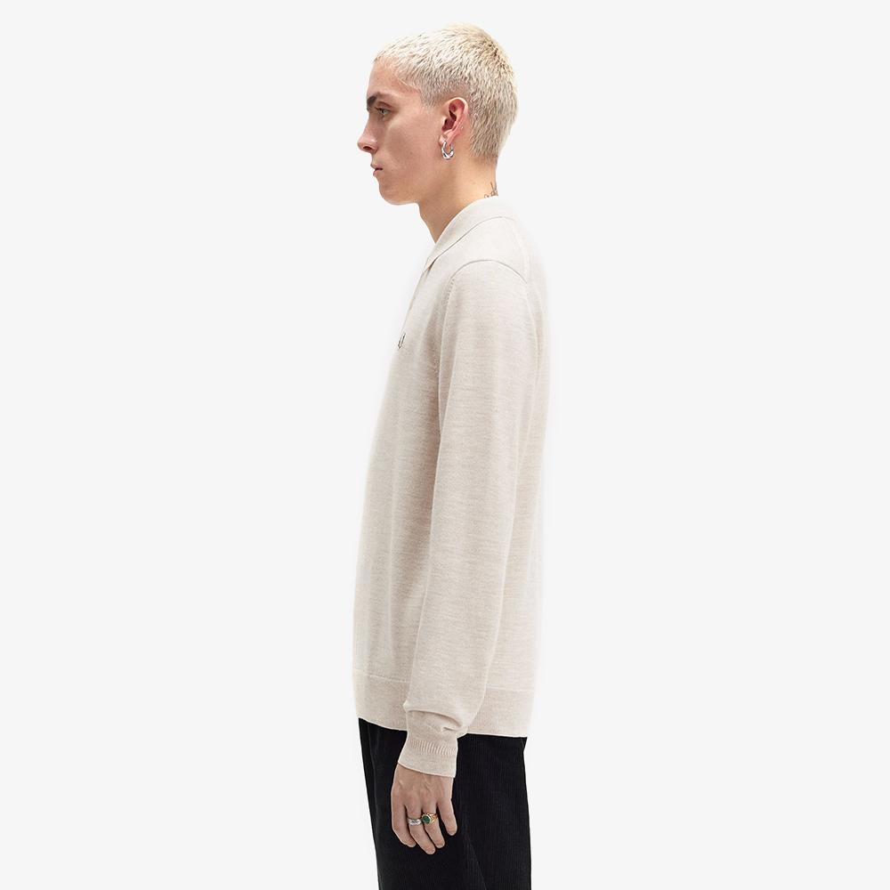 Fred Perry [Sharp] Long Sleeve Classic Knit Shirt (X23) Afpm2434535-X23