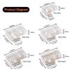 5Pcs/Set Transparent L-Shaped Corner LED Strip Connector  For 5mm 8mm 10mm 2/3/4pin FOB Tape Light
