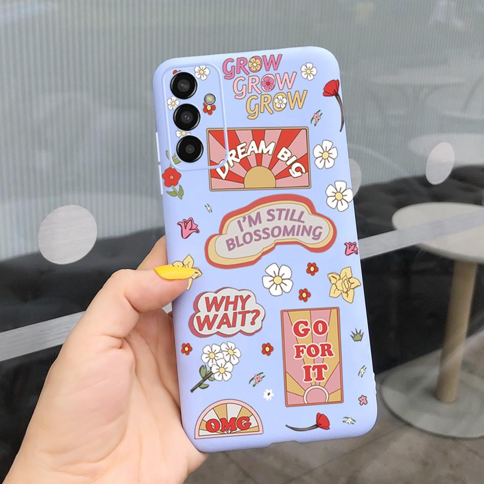 For Samsung M13 Case SM-M135F M 13 Cover Cute Cartoon Love Heart Butterfly Bumper For Samsung Galaxy M13 4G Soft Silicone Fundas