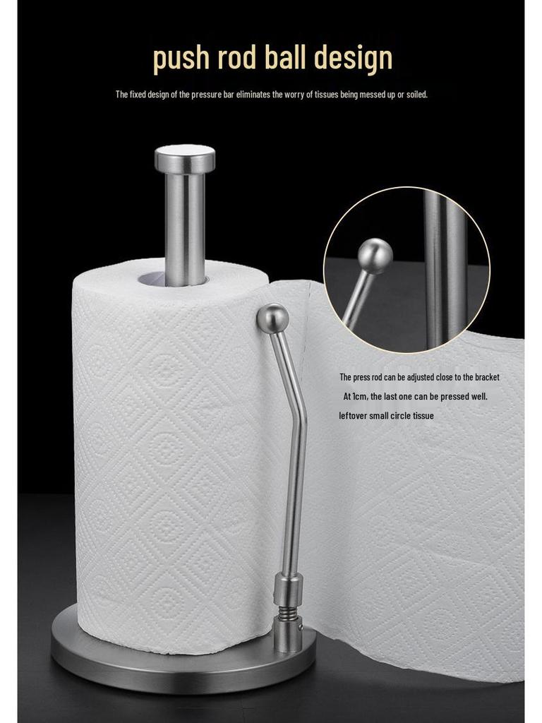 Stainless Steel Vertical Paper Towel Holder for Kitchen, Living Room, or Restaurant