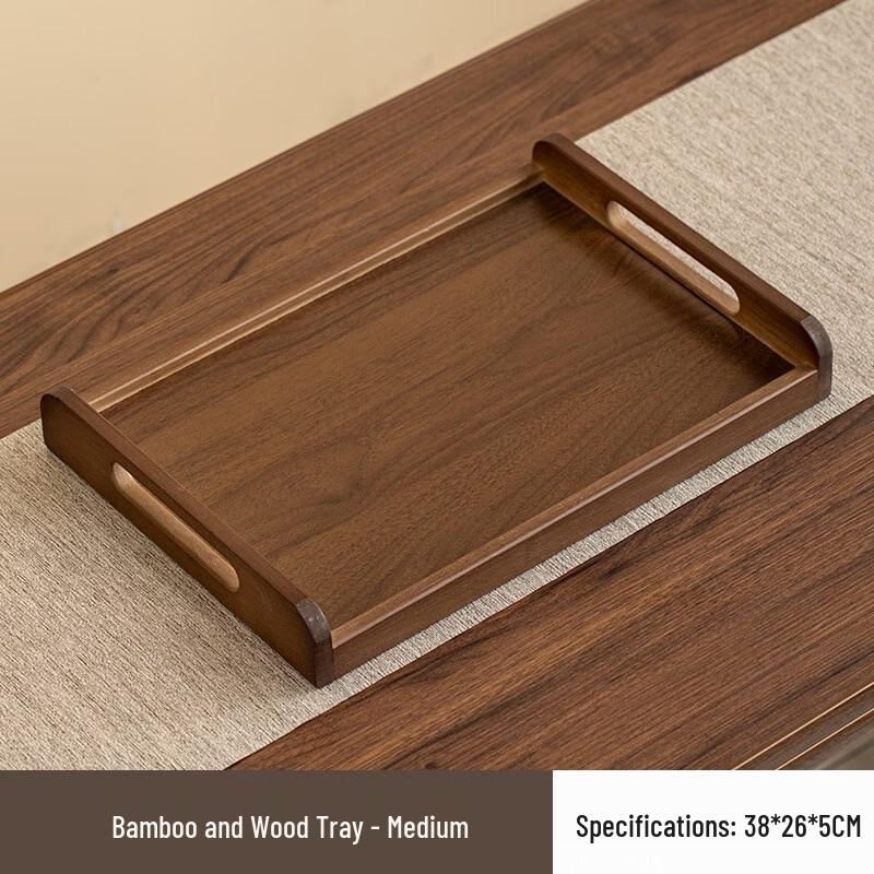 Kemeiruite Chinese Style Irregular Wooden Serving Tray