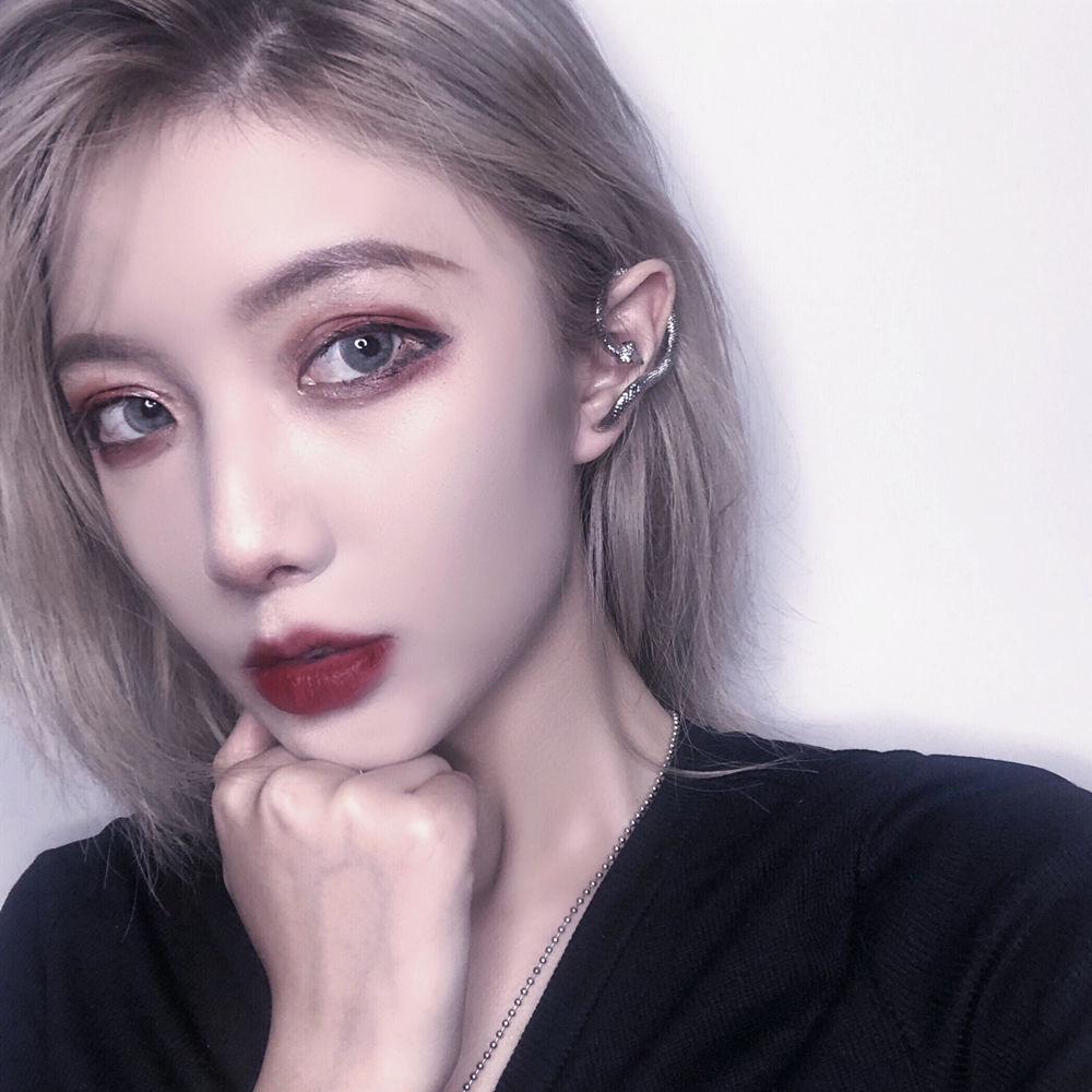 Wind Spirit Snake Wrap Hanging Ear Earrings Personality Versatile Temperament Niche Cold Wind Earrings Women