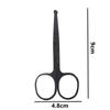 1PCS Rounded Tip Nose Hair Scissors, Stainless Steel Nose Trimmer, Facial Hair Scissors for Trimming Small Details Facial Hair