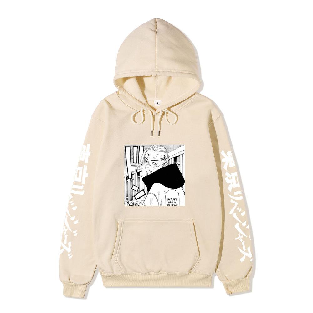 Tokyo Revengers Izana Kurokawa Unisex Fleece Hoodie Autumn Winter Anime Print Long Sleeve Casual Pullover Sweatshirt