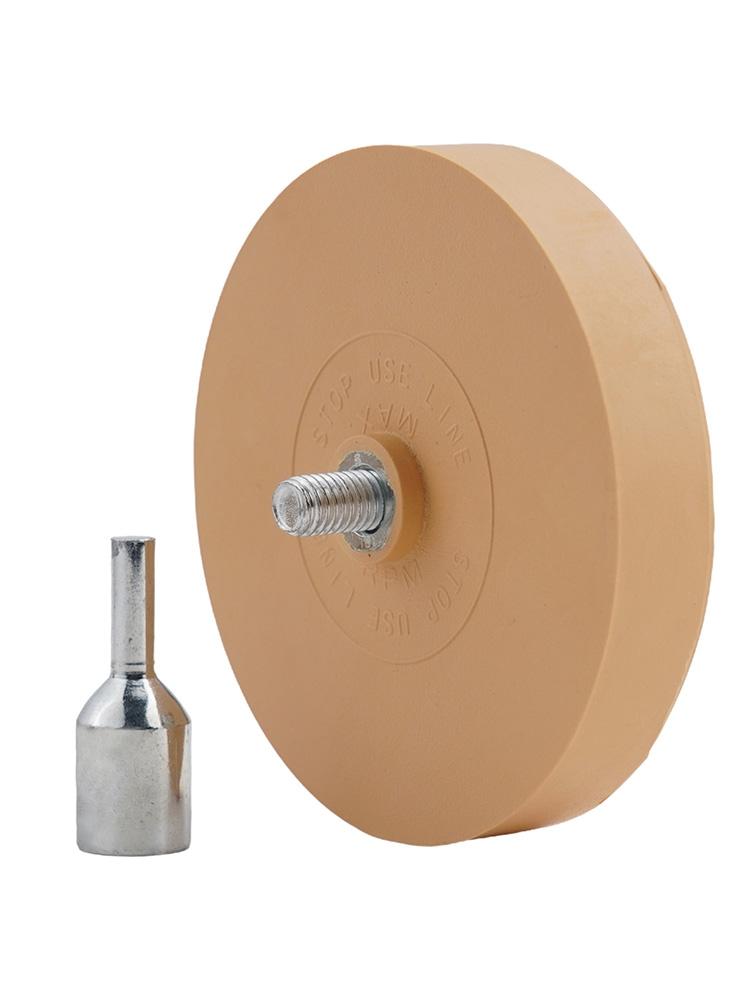 Rubber Eraser Wheel With 1 Adapter Eraser Caramel Wheel