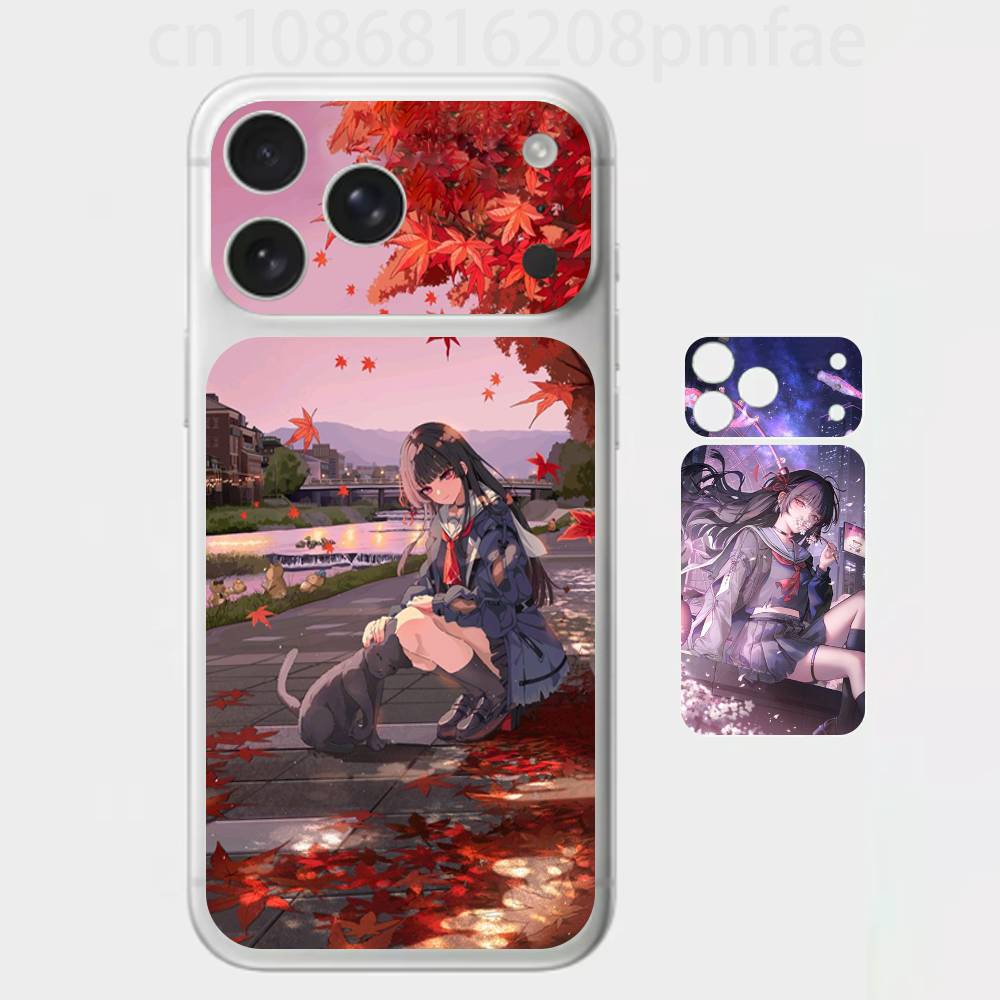 Game K-Kuchiba C-Chisa Premium Skin Wrap for iPhone 17 Pro/Max, Back Frame Camera Protective Decal (Not Case) iPhone17pro