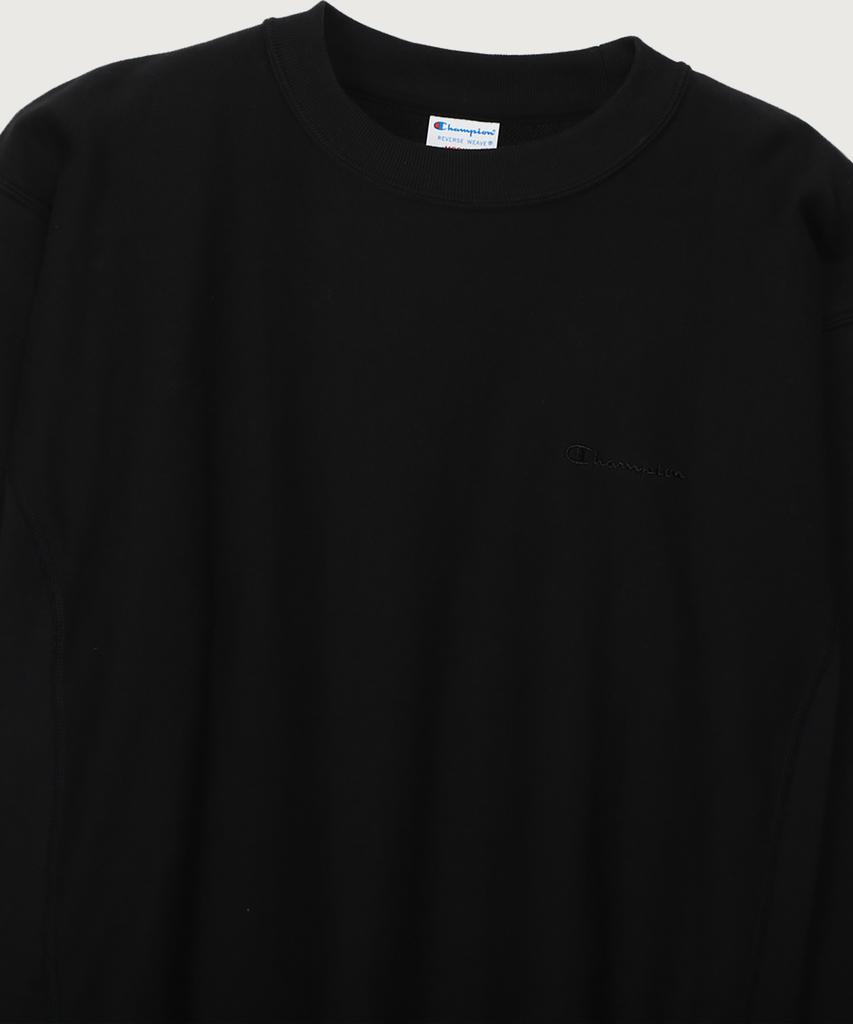 CHAMPION Women'S Reverse Weave Loose Fit Crew Neck Sweatshirt Off Black