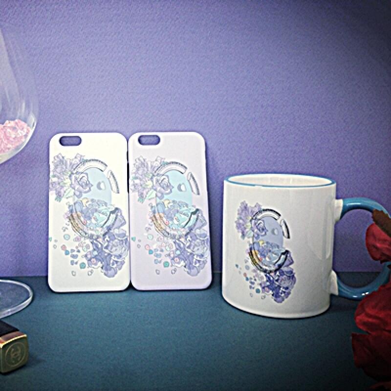 Flower and Mirror Mug