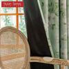 1PC Nuan Series Nordic Countryside Style Green Printed Curtains with Full Blackout Curtains for Bedroom Living Room Balcony Window for Home Decor