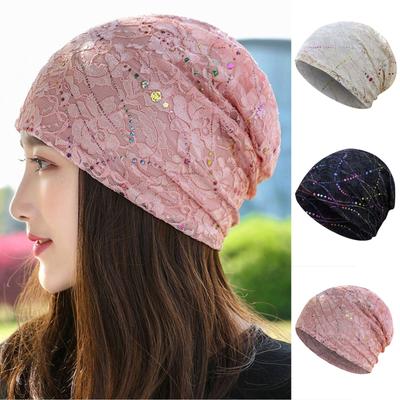 Women's Floral Thin Postpartum Hat Breathable Hood