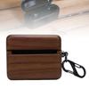 ASHATA Protective Cover for Bowers Wilkins Pi8, Walnut Wood Earphone Case Cover with Soft Microfiber Lining, Shock Absorbing Wireless Earphone Chargin
