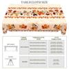1 Piece Of Autumn Thanksgiving And Autumn Harvest Festival Themed Printed Tablecloth, Vintage Country Farmhouse Style, Maple Leaves, Bird Pattern Desi