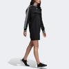 Adidas Originals 3-Stripes Long Sleeve T-Shirt Dress Women Black DH4233