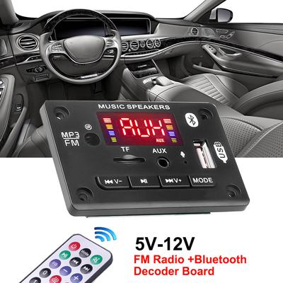 Autoradio-Modul, kabelloses Bluetooth 5.0, WMA-Decoder-Board, USB, TF, FM, AUX, 12 V, Freisprecheinrichtung für MP3-Player-Lautsprecher