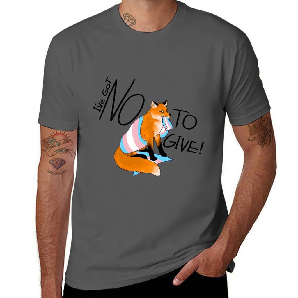 Pride Fox Trans Tshirt Casual Trendy Streetwear Tee Shirt Tshirt