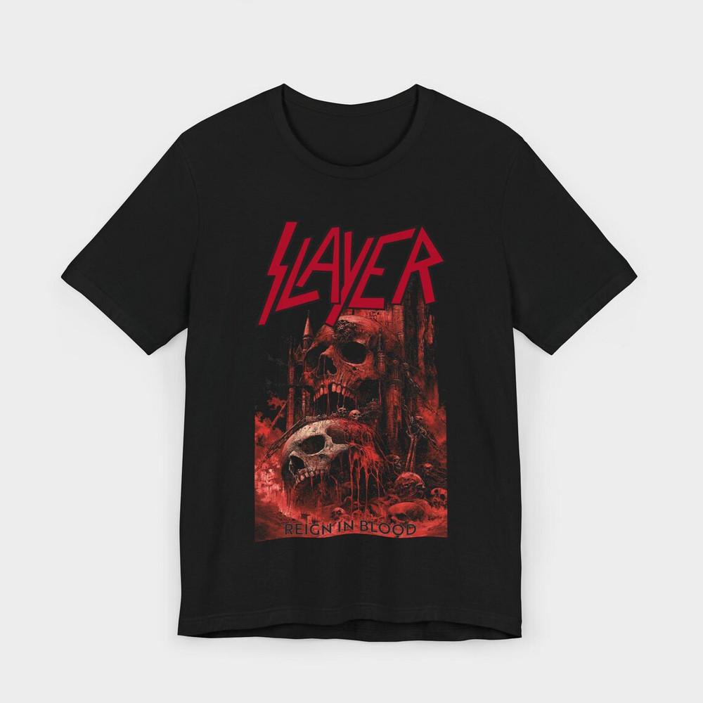 Slayer Band Reign in Blood, Thrash T Shirt Full Size S-5XL Unisex T-Shirt XXXXL